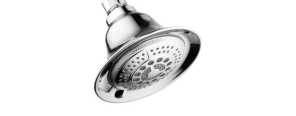 dreamspa all chrome water temperature controlled color changing led shower-head