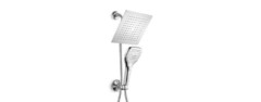 dreamspa ultra-luxury 9 inch rainfall shower head/handheld combo