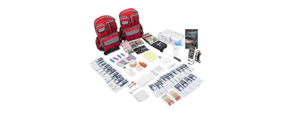 emergency zone 4 person family prep 72 hour survival kit