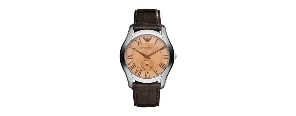 emporio armani classic leather men