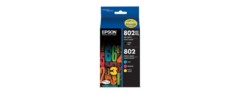 epson t802xl-bcs durabrite ultra black and color combo pack