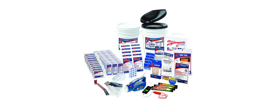 er emergency ready 10 person ultimate deluxe survival kit