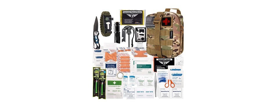 everlit 250 pieces survival first aid kit