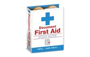 first aid notes - hospital themed sticky notes booklet