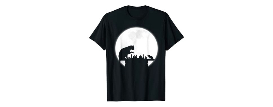full moon and luna tee the chess board