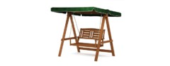 furinno tioman hardwood 2-person patio swing with canopy