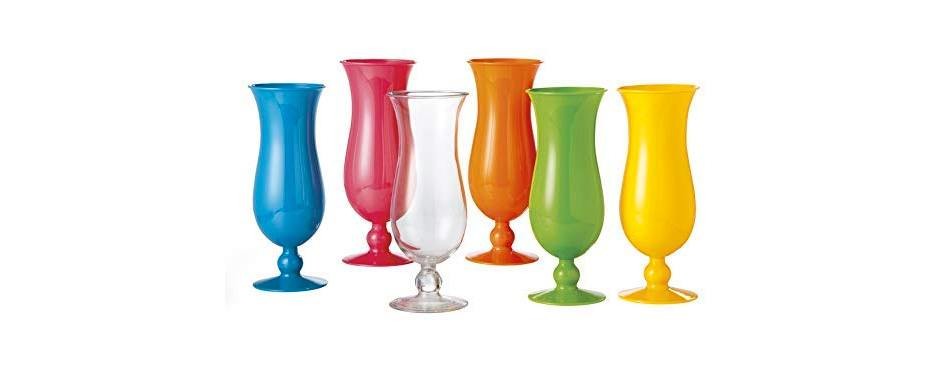 g.e.t. cheers bpa-free plastic hurricane glasses