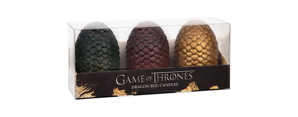 game of thrones sculpted dragon egg candles