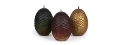 game of thrones sculpted dragon egg candles