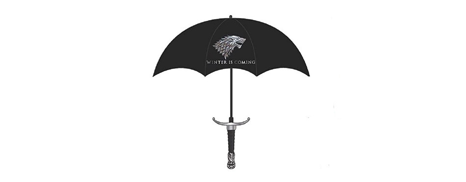 game of thrones winter is coming house stark molded handle sword umbrella