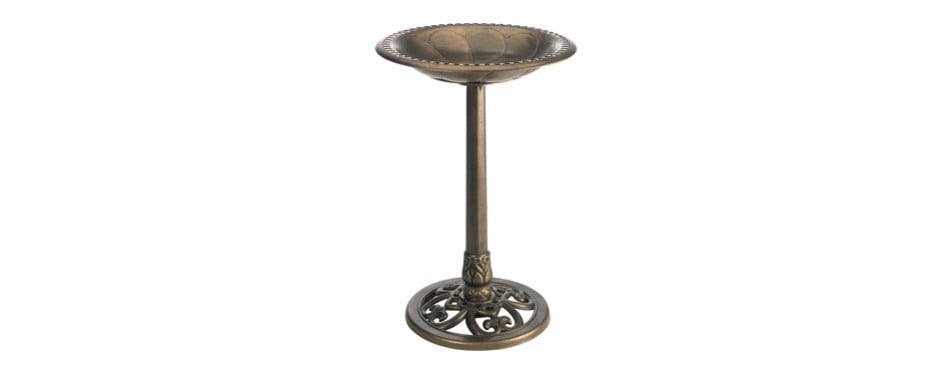 Bebedero para pájaros Gardman gótico con pedestal