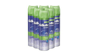 gillette series 3x sensitive shave gel pack