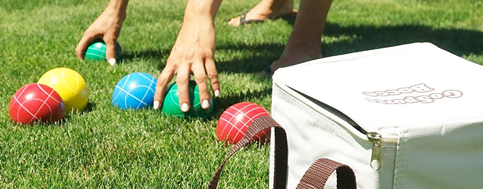 gosports 90mm backyard bocce set