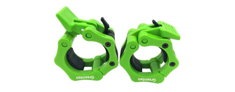 greententljs olympic barbell lockjaw collars