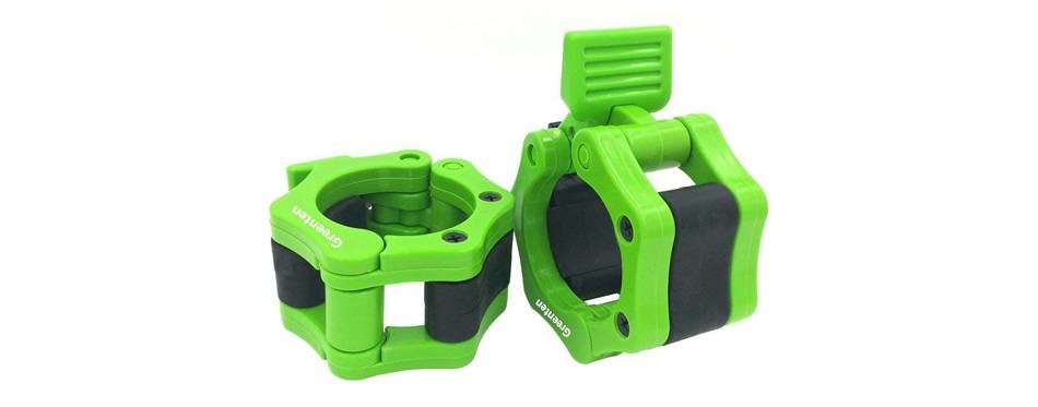 greententljs olympic barbell lockjaw collars