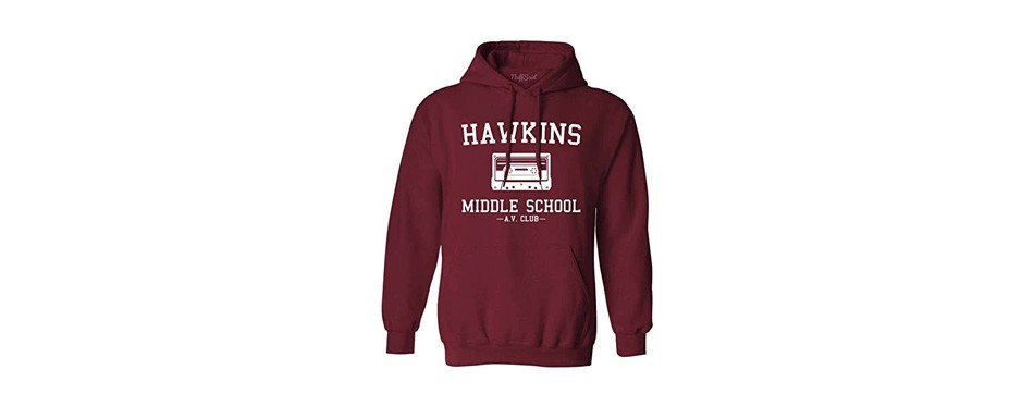hawkins middle school av club hoodie