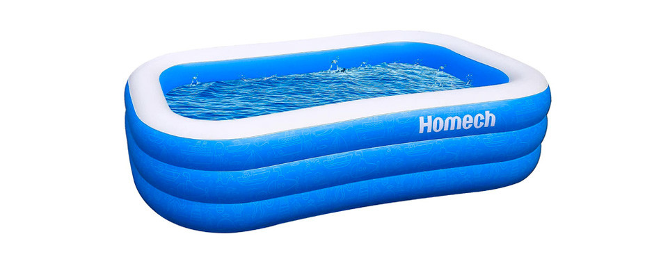 homech child-friendly inflatable swimming pool