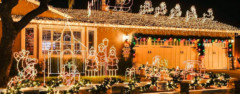 lorryte 2-pack outdoor solar christmas lights