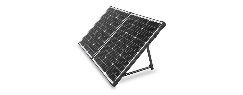 hqst 100 watt 12 volt portable solar panel suitcase