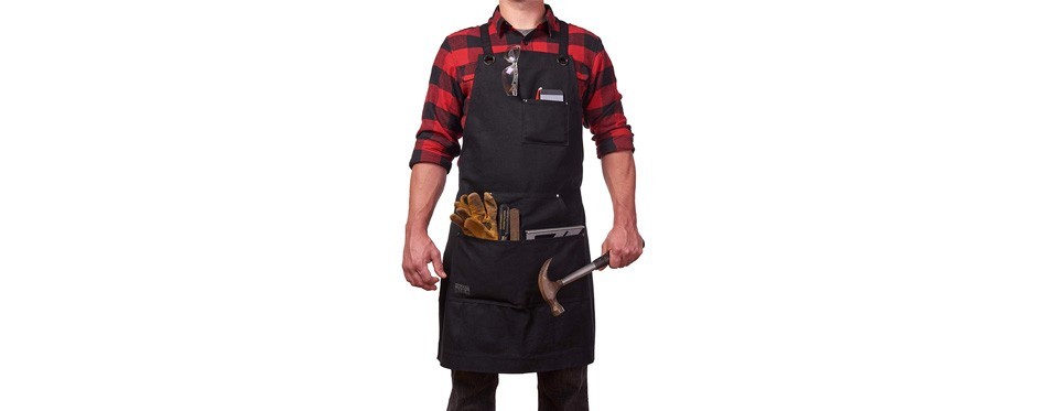 hudson durable goods - heavy duty waxed canvas work apron