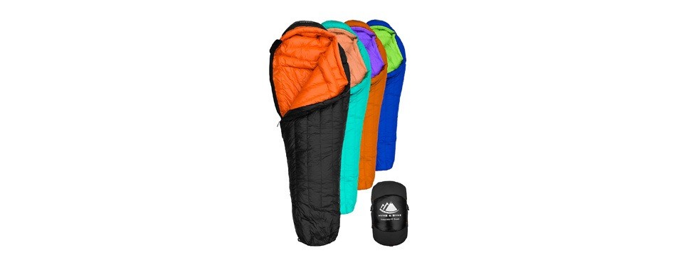 hyke & byke goose down sleeping bag