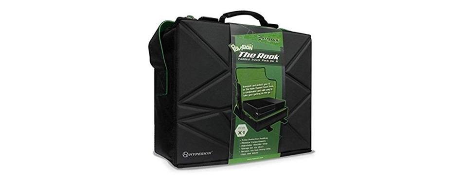 hyperkin polygon "the rook" travel bag for xbox one