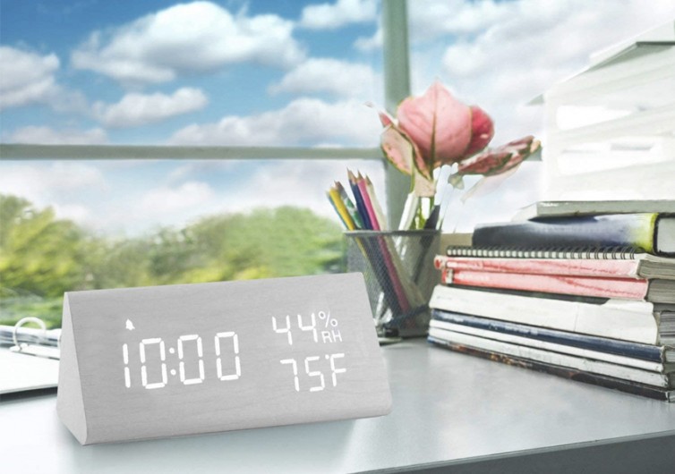 Face First JALL Digital Wooden Alarm Clock Review GearHungry