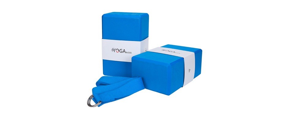 jbm yoga block plus strap