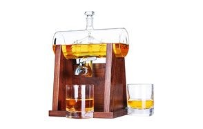 jillmo whiskey decanter set