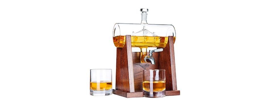 jillmo whiskey decanter set