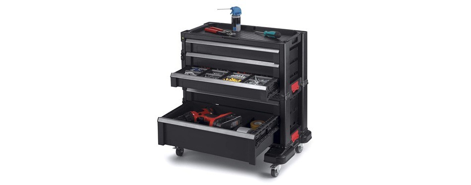 keter 5 drawer modular garage & tool organizer
