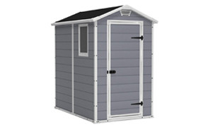 keter manor 4x6 resin outdoor shed kit