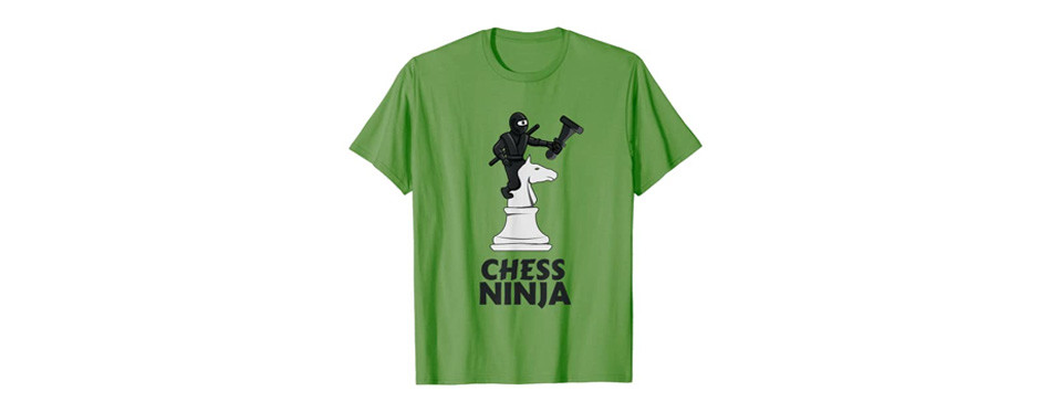 kids chess gifts co. funny ninja chess shirt