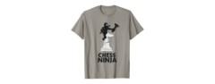 kids chess gifts co. funny ninja chess shirt