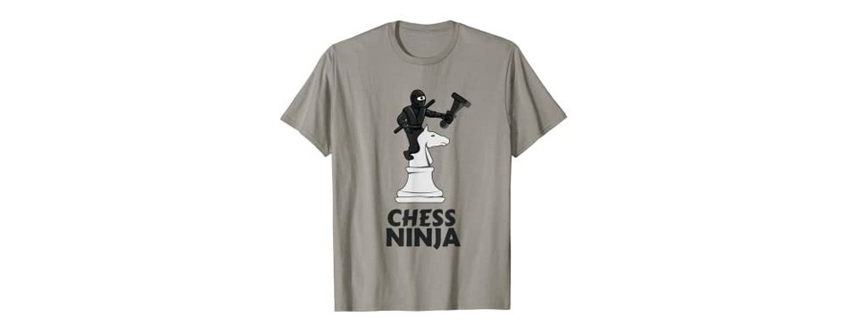 kids chess gifts co. funny ninja chess shirt