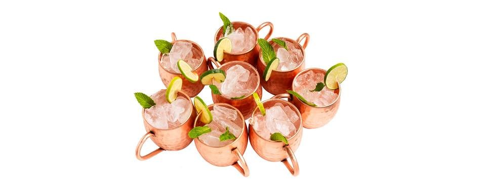 kitchen science moscow mule copper mugs