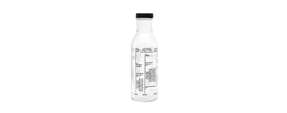 thumbnail image 2 of Pluokvzr 2 Pack Salad Dressing Container With Handle Leakproof Salad Dressing Mixer With Scale Salad Dressing Bottle Shaker For Restaurant Home 2 of 12