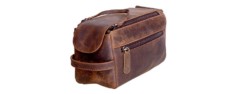 komalc buffalo leather dopp kit