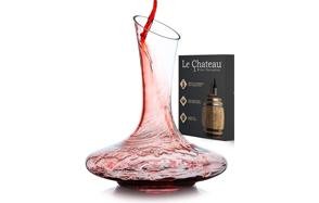 la chateau hand-blown wine decanter