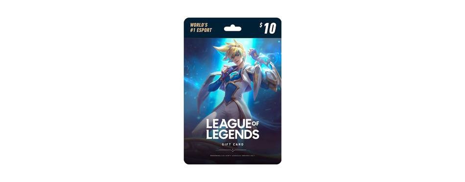 league of legends $10 gift card