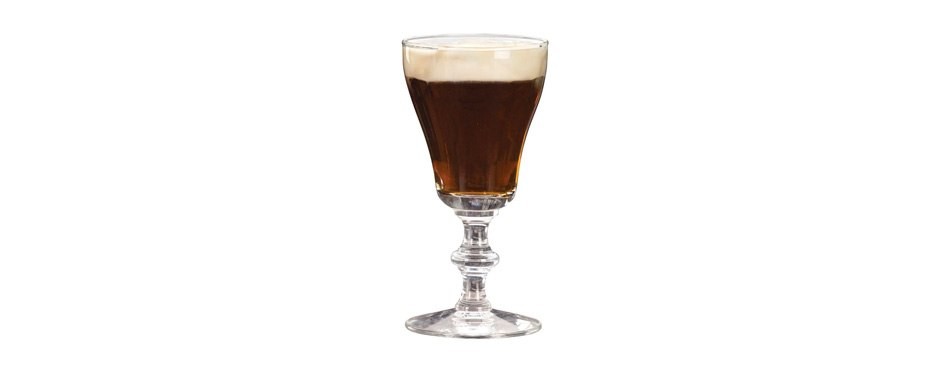 libbey 8054 6 oz. georgian irish coffee glass with signature party picks