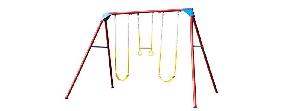 lifetime heavy-duty a-frame swing set