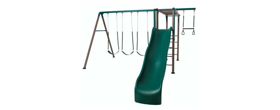 lifetime monkey bar adventure swing set
