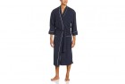 majestic international waffle-knit kimono spa robe
