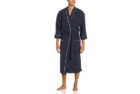 majestic international waffle-knit kimono spa robe