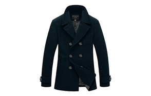 match wool classic men's peacoat