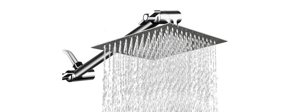 mesun - 12 inch high-pressure showerhead with 11 inch arm