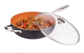 michaelangelo 5-quart non-stick wok with lid