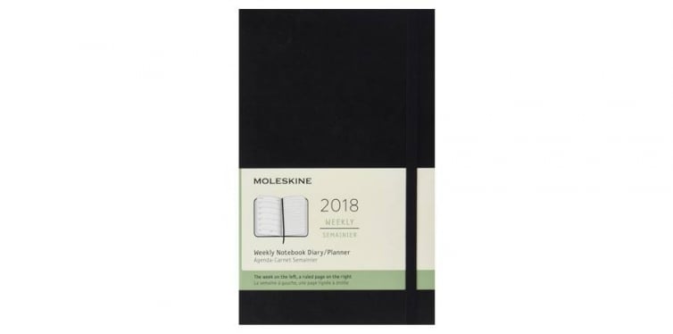 Moleskine 12 Month Weekly Planner, Large Soft Cover Calendar