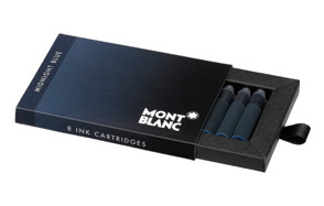 montblanc midnight blue ink cartridges